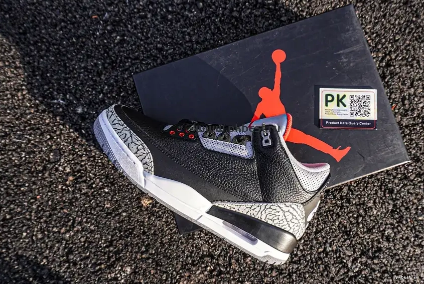 Cement Retro SHIP TO PK Jordan GOD READY Air 3 RETAIL MATERIALS Black 0517